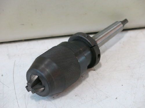 ALBRECHT KEYLESS DRILL CHUCK, 1/32&#034;-1/2&#034;, #2 MORSE TAPER