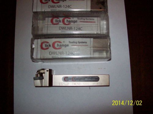 Click change lathe tool holders dwlnr-124c (1 tool) for sale