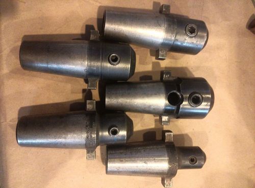 30 taper 300 series universal engineering kwik switch end mill holders set of 5 for sale