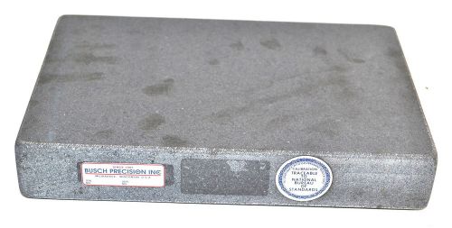 Nos busch precision usa 8&#034;x12&#034;x2&#034; granite surface plate grade b  toolroom nist for sale