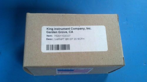 King instrument flow meter series 7520/7530 model no. 75201102c07 for sale