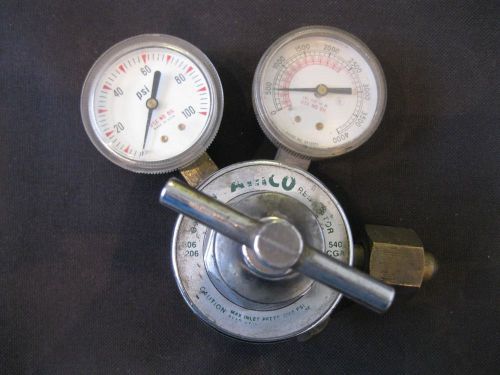 Airco dual gauge oxygen regulator 806 206 540 cga  (c2) for sale