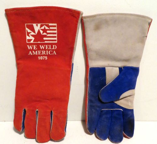 TILMAN WE WELD AMERICA 1075 LARGE STICK WELDING GLOVES~PREMIUM COWHIDE