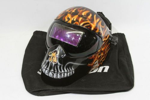 Snap-on | flame skull pattern welding helmet - ansi2871 for sale
