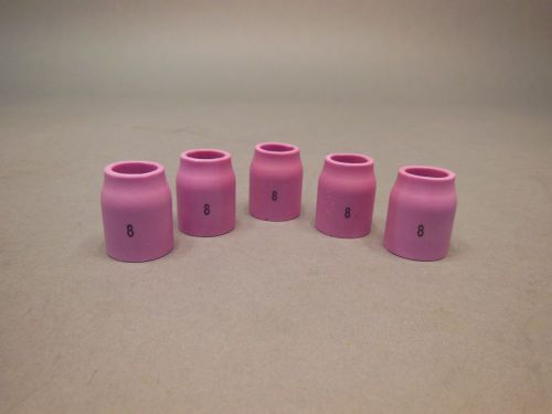 #8 53N61S TIG Welding Gas Lens Alumina Cups Nozzle 5pk