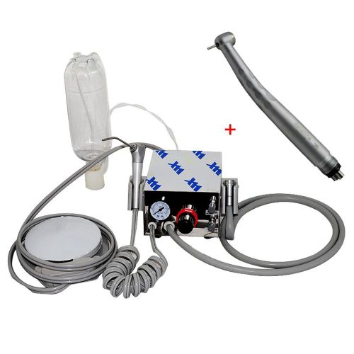 New Portable Dental Turbine Unit Air Compressor 4H + Fast Speed Handpiece 3W 4H