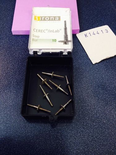 CereC / InLab Sirona   Step Bur 10mm Long      7 burs for sale