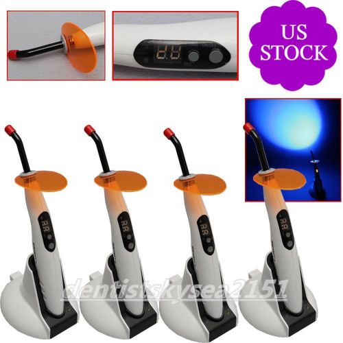 4 Units Dental LED Curing Light Lamp Cordless Wireless White Blue Light LED.B SK