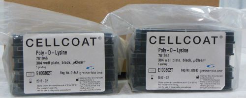 Greiner BioOne 781946 CELLCOAT 384 W Microplate Poly-D-Lysine Black / ?Clear x10