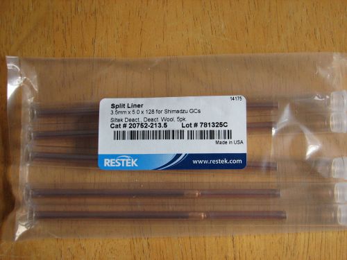 Split Liner Shimadzu GC&#039;s Pack of 5 3.5mm X 5.0mm X 128 Siltek Deactivated