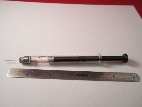 HAMILTON GLASS SYRINGE 2.5 ml GAS CHROMATOGRAPHY BIN#1C