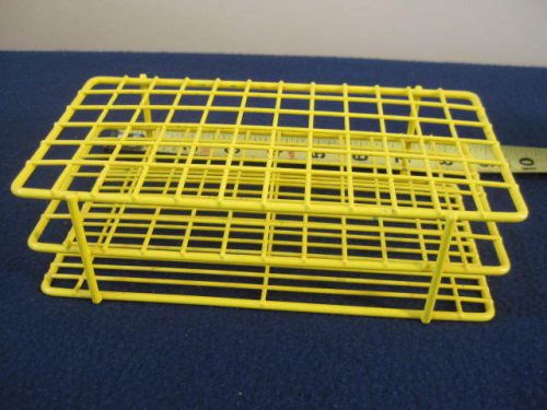 Belart yellow epoxy-coated wire 70-position place test tube rack support for sale