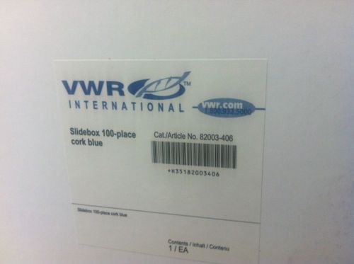 VWR Slidebox 100 place cork blue