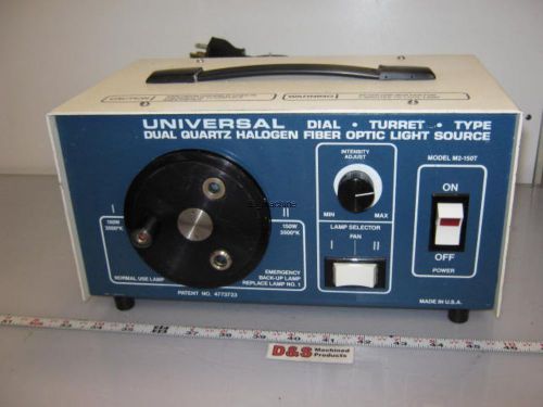 Universal M2-150T Fiber Optic Light Source w/Emergency Backup Bulb 120VAC 200W