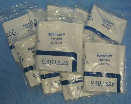 Lot of 10 Critikon Soft-Cuf Adult Blood Pressure Cuffs #2404