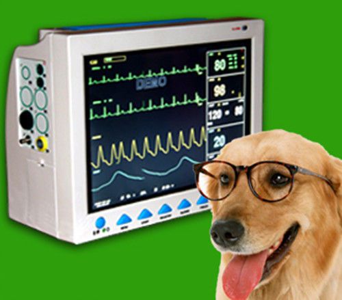 Ce fda contec cms8000 veterunary patient monitor ecg nibp pr spo2 temp resp 12.1 for sale