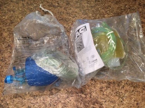 2 Adult BVM Resuscitators - Laerdal The Bag II - CPR Bag - EMT