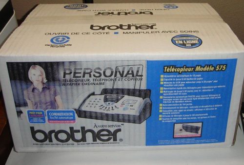 Brother FAX-575 Personal Fax, Phone, and Copier New