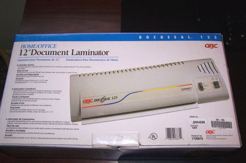 New - GBC Docuseal 125 12&#034; Pouch Document Laminator; 120V; 450W; 4A; 60Hz