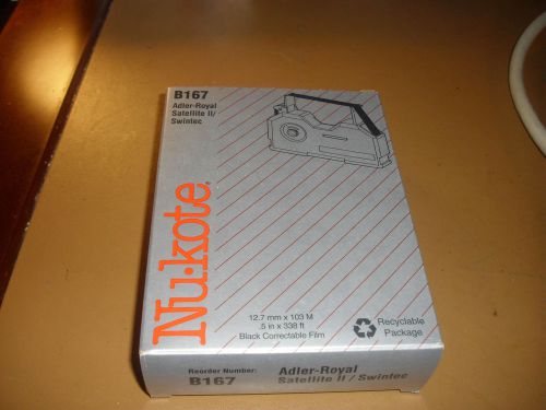 New nukote b167 black typewriter ribbon, swintec, royal-adler, olivetti, &amp; more for sale