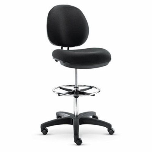 Alera  Swivel Task Stool, PVC-Free Faux Leather, Black (ALEIN4616)