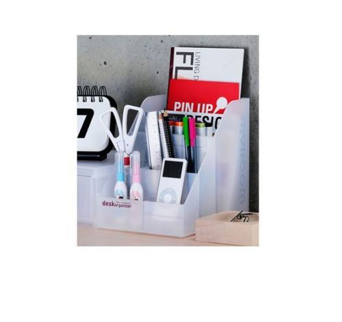 Multi-purpose desk accessories organizer - white (only body) 150 x 186 x 183 mm for sale