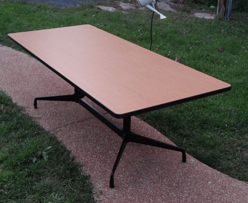 HERMAN MILLER EAMES ALUMINUM GROUP CONFERENCE DINING TABLE 36X84 DESK NICE SHAPE