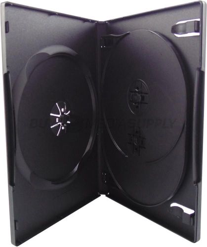 14mm Standard Black Triple 3 Discs DVD Case - 1 Piece