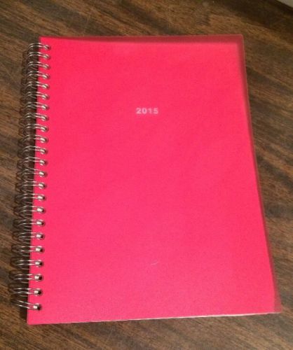 NEW 2015 MintGreen Planner in pink (monthly and weekly) - 6&#034;x8&#034;