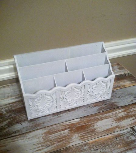 Shabby White, Vintage Lerner Mail Organizer