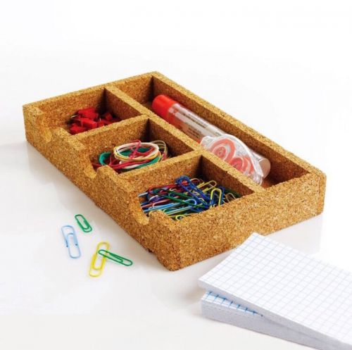 Design Ideas Cork Board Anderson Organizer Tray