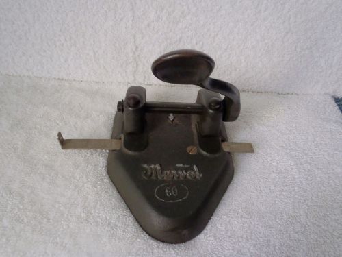 Vintage Marvel 2 Hole Adjustable Punch - Model No. 60 - Wilson Jones Co