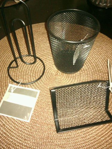 Mesh Pencil, Business Card and Jumbo Memo Holder