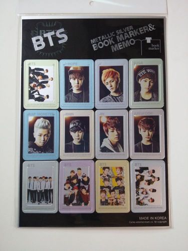 bts book marker &amp; memo