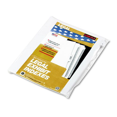 90000 series legal exhibit index dividers, 1/26 cut tab, title &#034;b&#034;, 25/pack for sale