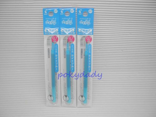 5pcs  Refills for Pilot FriXion 0.7mm Roller ball pen,Light Blue