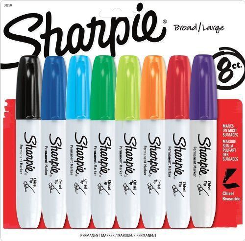 Sharpie chisel assorted 8 pack new for sale