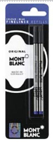 4 Montblanc  Blue FineLiner Refills  Broad Point  107876