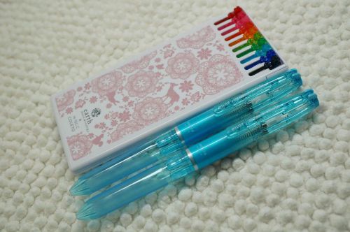 Bluex2 Pilot Hi-Tec-C Coleto 0.4mm 10 refill  w/case Japan Limited Edition(10CDL