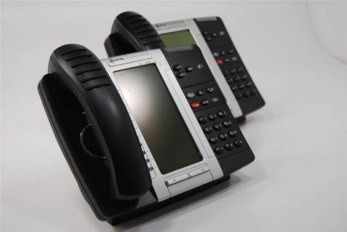 Lot of 2 Mitel 5330 Desktop IP Phone Used