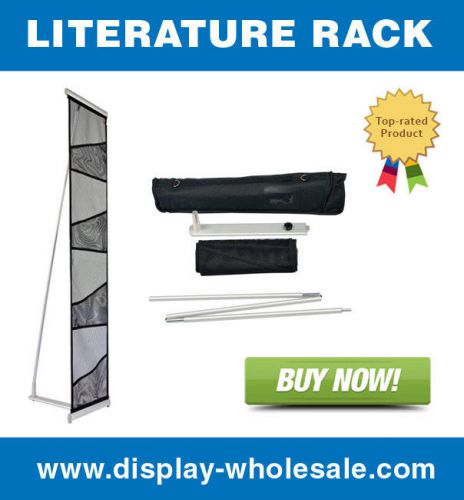 4-Pocket Brochure Holder / Literature Rack -Easy Setup!