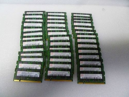 LOTS OF 35 HYNIX 1GB 2RX8 PC2-5300 MEMORY RAM FOR LAPTOP