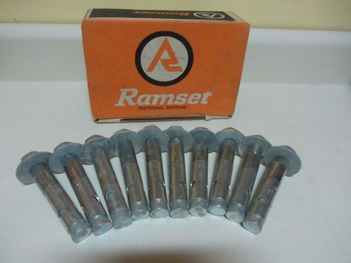 LOT OF 10 - RAMSET DYNABOLT MASONRY ANCHORS 3/4&#034; X 3-3/4&#034;, DRILL SIZE 3/4&#034; NEW