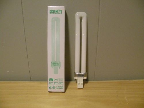 GREENLITE 13W 2-PIN TWIN COOL WHITE 13W/TT/2P BOX OF 25 NEW GX23