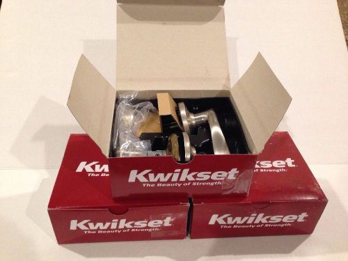 LOT Of 3 KWIKSET Tustin Privacy Lever - Satin Nickel 730TNL