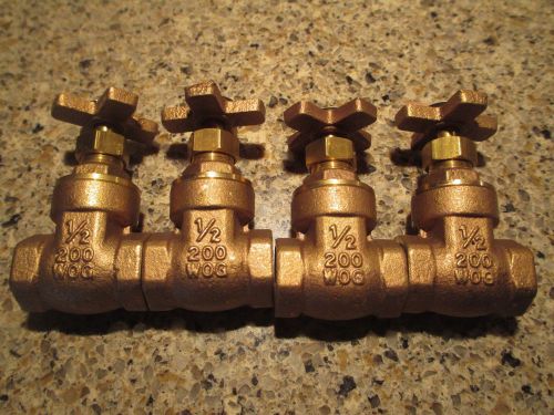 4 New AY McDonald 1/2&#034; 200 WOG ANSI NSF61.8 Valves