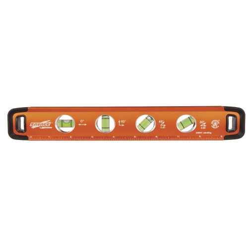 Swanson SVT011 11-inch Savage Aluminum Torpedo Level with Neodymium Magnets