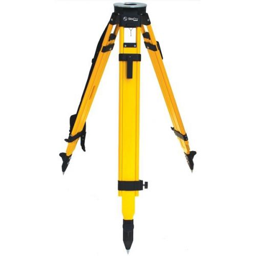 SitePro Wood/Fiberglass Tripod, Quick Clamp: Flat Top