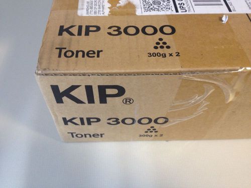 (3qty) KIP 3000 Toner Genuine OEM Black 2 cartridges in box + 1 outside (new)