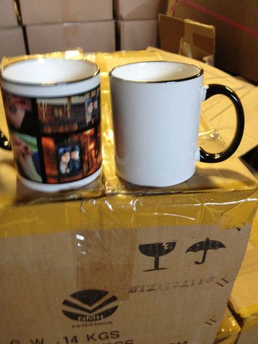 SUBLIMATION MUGS (36 PIECES BLACK HANDLE/RIM)